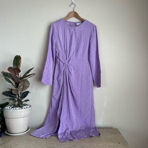 & Other Stories Paris Atelier Lavender Midi Dress